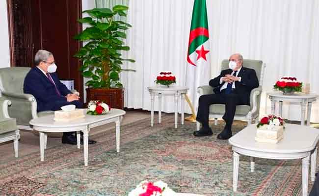استقبال تبون لوزير الخارجية التونسي