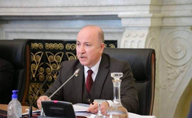 استقبال بن عبد الرحمان لوفد عن كونفدرالية الصناعيين و المنتجين الجزائريين