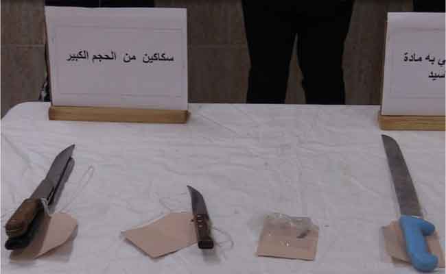 الإطاحة بعصابة إجرامية تعتدي على المواطنين بواسطة أسلحة خطيرة بالعاصمة