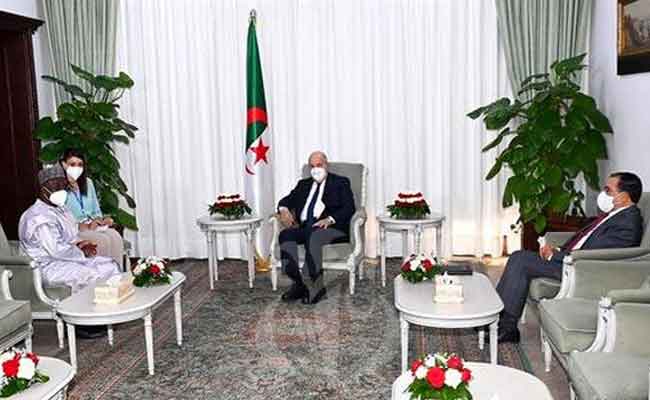 استقبال تبون لسفير نيجيريا بالجزائر