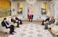 استقبال لعمامرة من طرف الرئيس التونسي قيس سعيد