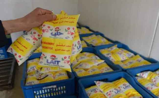 حجز 320 كيس حليب معروضة للبيع في محطة لغسل السيارات بمليانة بعين الدفلى