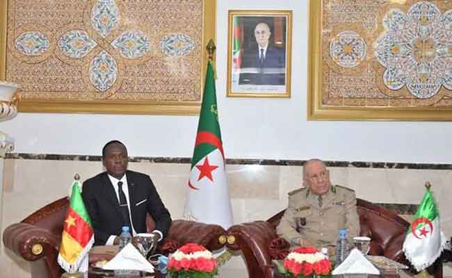 استقبال شنقريحة للوزير المنتدب لدى رئاسة جمهورية الكاميرون المكلف بالدفاع
