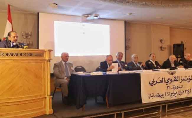 تنويه المؤتمر القومي العربي بالدور الطليعي للجزائر في لم الشمل العربي