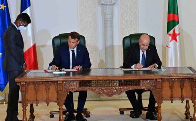 توقيع الجزائر وفرنسا على “إعلان الجزائر من أجل شراكة متجددة”