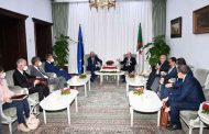 رئيس الجمهورية تبون يجري محادثات موسعة مع رئيس المجلس الأوروبي