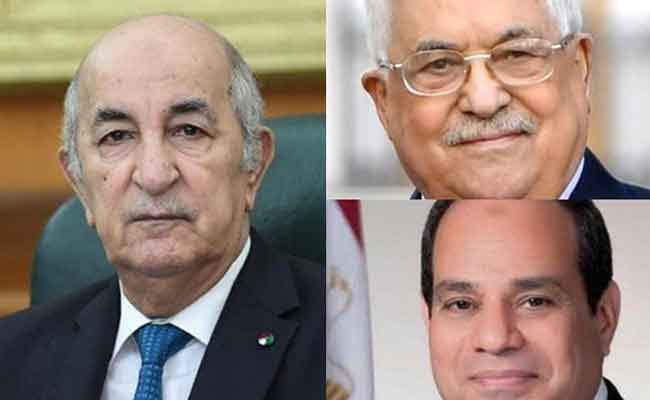 تبون يدعو نظيريه الفلسطيني والمصري للمشاركة في القمة العربية بالجزائر