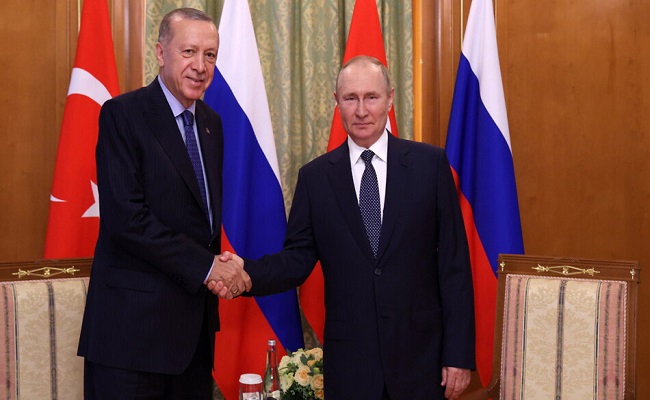 أردوغان يبلغ بوتين باستعداد تركيا للتوسط في أزمة محطة زابوريجيا النووية