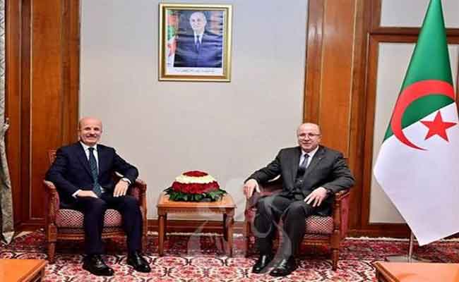 استقبال بن عبد الرحمان لرئيس مجلس التعليم العالي التركي