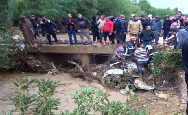 مصرع سيدة وطفلتين جرفتهن مياه واد جدي بأولاد جلال والبحث جاري عن طفلة أخرى