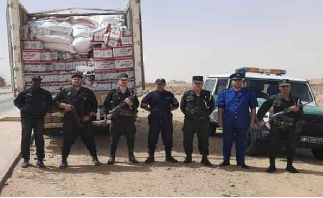 حجز كمية معتبرة من المواد الغذائية الموجهة للتهريب ببرج باجي مختار