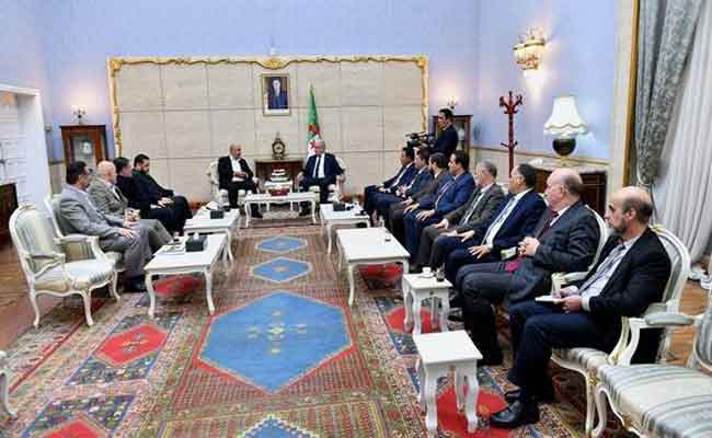 استقبال بوغالي لوفد عن حركة حماس الفلسطينية