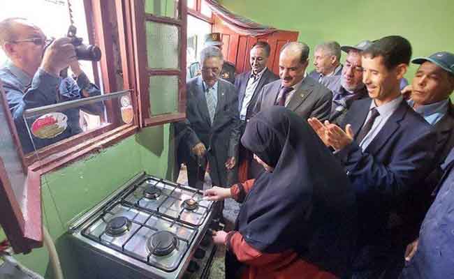 ربط 45 منزلا بمنطقة حمام الصالحين ببلدية الحامة بخنشلة بشبكة الغاز الطبيعي