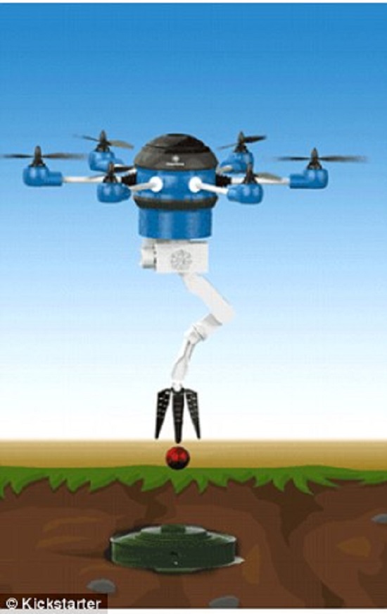 ابتكار طائرة بدون طيار يمكنها الكشف عن الألغام الأرضية...