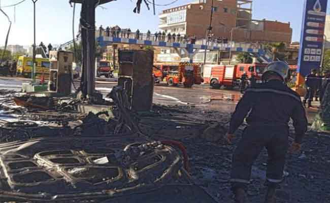 نشوب حريق داخل محطة بنزين بوهران…