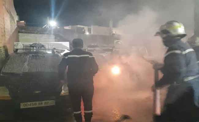 نشوب حريق في مرآب للسيارات يخلف احتراق 10 سيارات بسيدي بلعباس