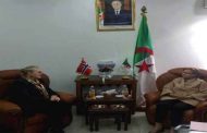 استقبال كريكو لسفيرة النرويج بالجزائر