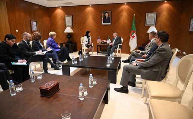 استقبال لعمامرة لمساعدة كاتب الدولة الأمريكي والمكلفة بالمنظمات الدولية