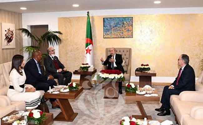 استقبال تبون لحفيد مانديلا السيد زويليفليل مانديلا