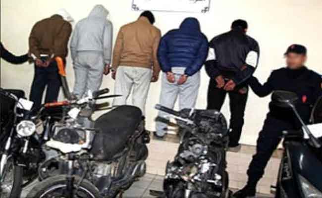 تفكيك عصابة إجرامية تحترف سرقة الدراجات النارية بغليزان