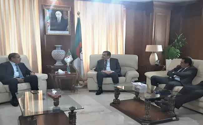 استقبال عرقاب لرئيس الكونفدرالية الجزائرية لأرباب العمل المواطنين