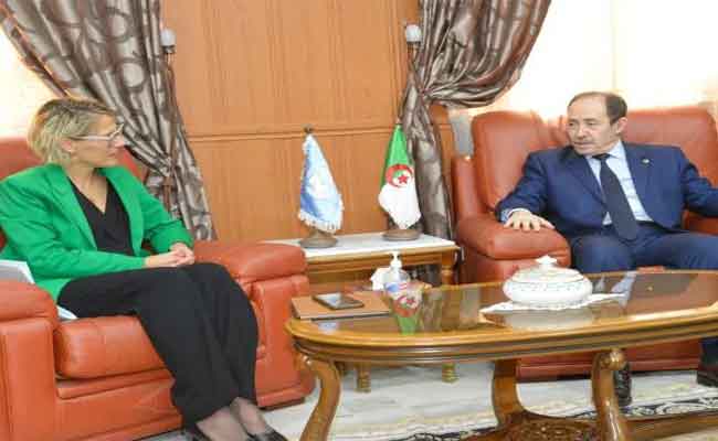 استقبال بلعابد لمُمثلة اليونيسف بالجزائر