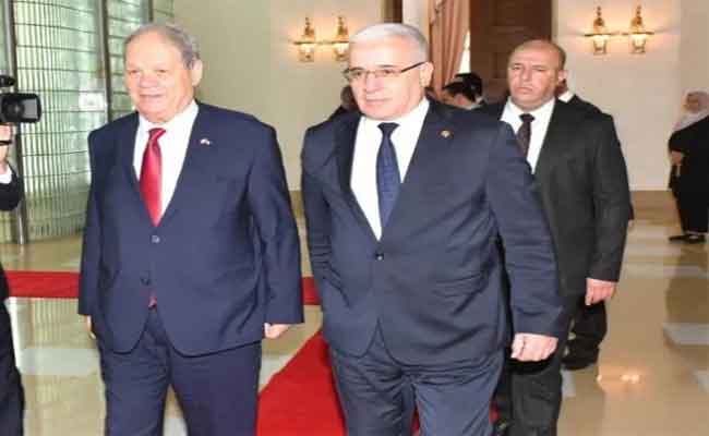 استقبال بوغالي لرئيس المجلس الوطني الفلسطيني