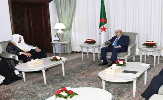 استقبال رئيس الجمهورية لرئيس مجلس الشورى السعودي