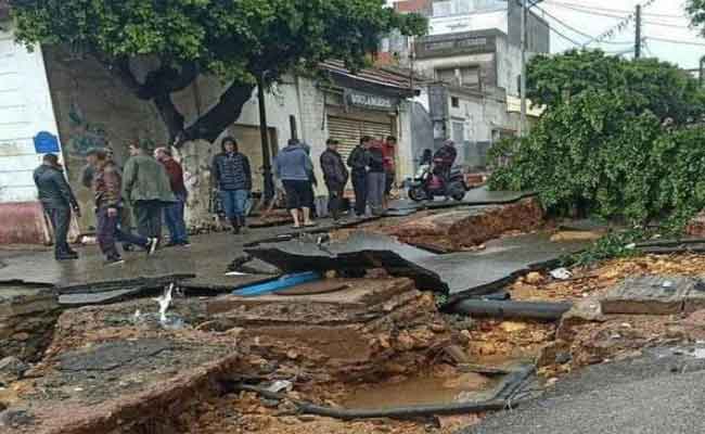 اقتحام عائلات لخيم المنكوبين بخميستي بتيبازة