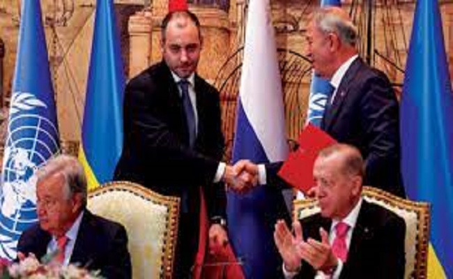 قلق أممي بشأن انسحاب روسيا من اتفاق حبوب البحر الأسود في تموز