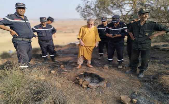 جلسة شواء تنتهي بحرق غابة تافرنت بسعيدة