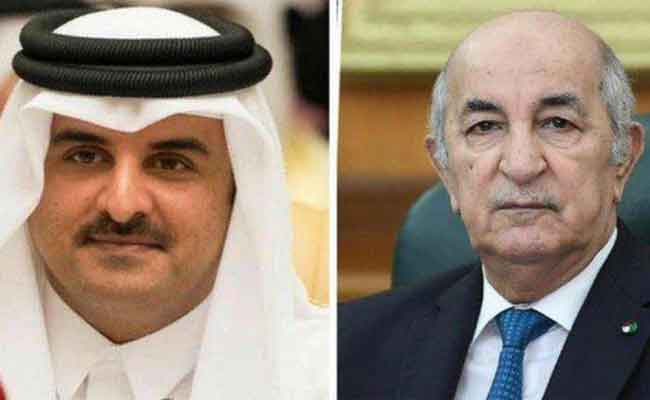 تبون يبعث برقية تعزية إلى أمير قطر