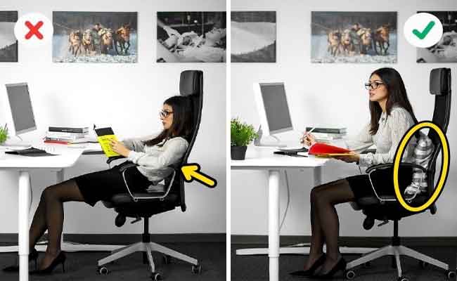 الطريقة الصحيحة للجلوس على المكتب…