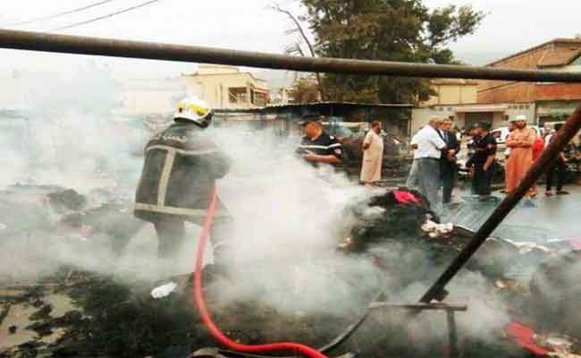 حريق سوق قصاب بالبليدة سببه شرارة كهربائية