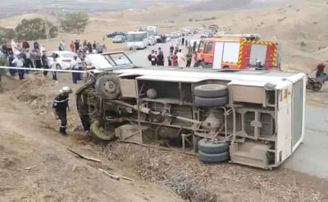 انحراف حافلة للنقل المدرسي يخلف إصابة 16 تلميذا بعين الدفلى