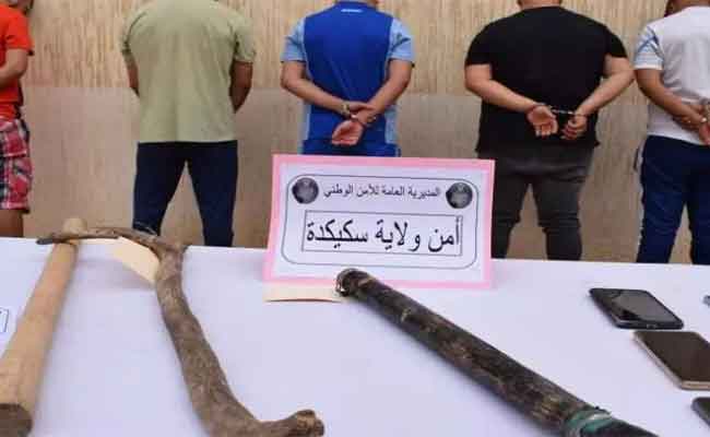 تفكيك عصابة أحياء بسكيكدة