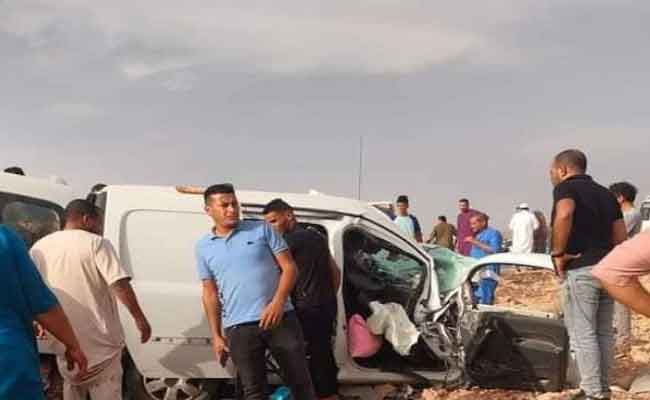 ارتفاع عدد ضحايا حادث مرور أولاد جلال إلى 8 وفيات