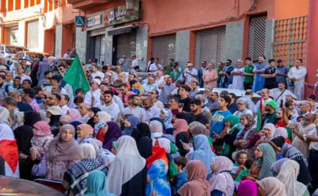 حمس تنظم وقفة تضامنية مع الشعب الفلسطيني