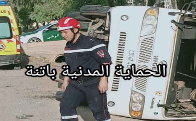 انقلاب حافلة لنقل العمال يخلف 16 جريحا بباتنة