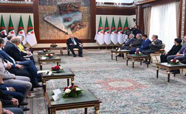 استقبال تبون لمديري ومسؤولي الإعلام الوطني