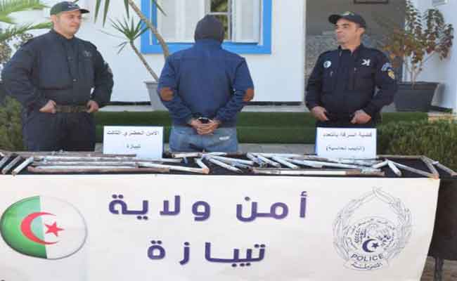 إلقاء القبض على سارق الأنابيب النحاسية بتيبازة