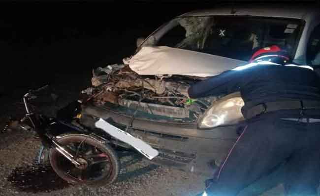 اصطدام عنيف بين دراجة نارية وسيارة يخلف مصرع دراج