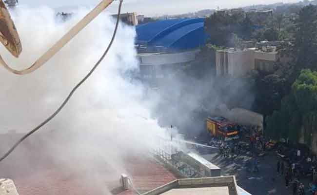 نشوب حريق في محل بحي لاكونكورد بالعاصمة