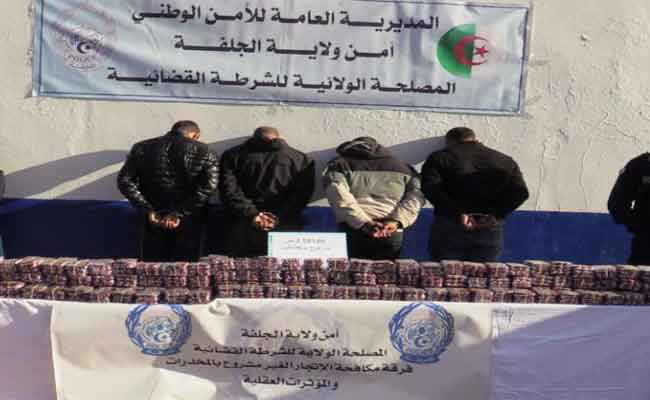 تفكيك شبكة إجرامية تحترف ترويج المؤثرات العقلية بالجلفة