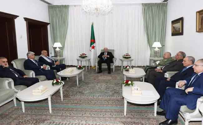 استقبال تبون لأمين سر اللجنة المركزية لحركة فتح 