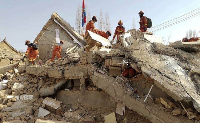 الصين...برد شديد يعرقل جهود الإنقاذ بعد الزلزال