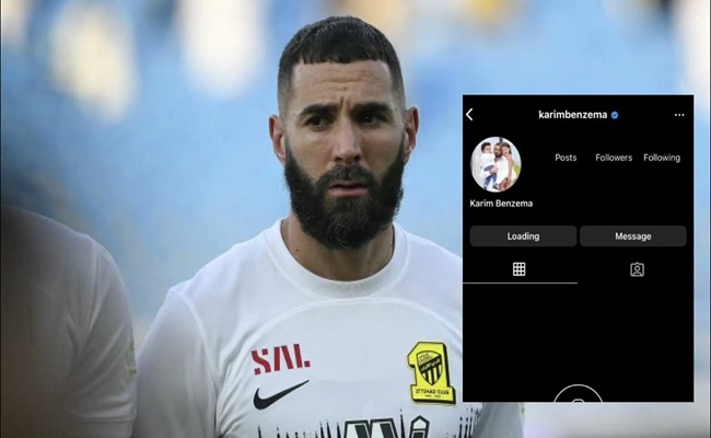 بنزيما يعطل حسابه في “إنستغرام”…