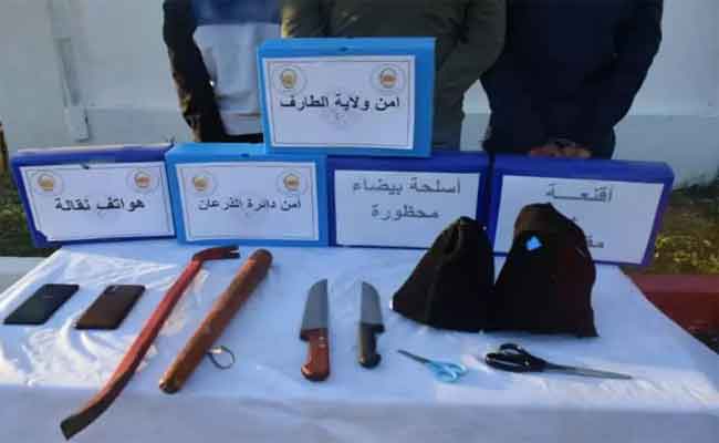 تفكيك عصابة إجرامية تحترف السطو على المنازل بالطارف