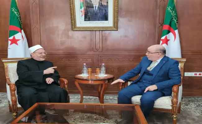 استقبال بلمهدي لمفتي جمهورية مصر