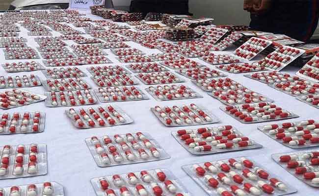 إحباط محاولة نقل 4374 قرص مهلوس بالمغير